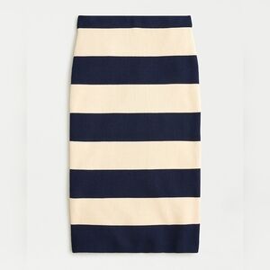 J. Crew Women's Sweater Skirt In Rugby Stripe Size S Sailorcore Nautical Preppy
